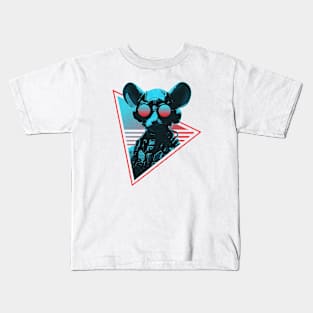 Cat Robots Vintage Kids T-Shirt